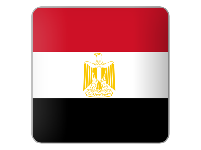 Square icon. Download flag icon of Egypt at PNG format