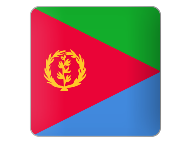 Квадратная иконка. Скачать флаг. Эритрея