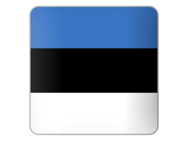 Square icon. Download flag icon of Estonia at PNG format