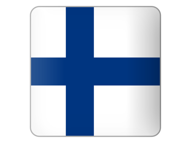Квадратная иконка. Скачать флаг. Финляндия