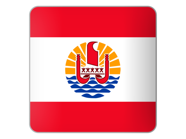 Square icon. Download flag icon of French Polynesia at PNG format