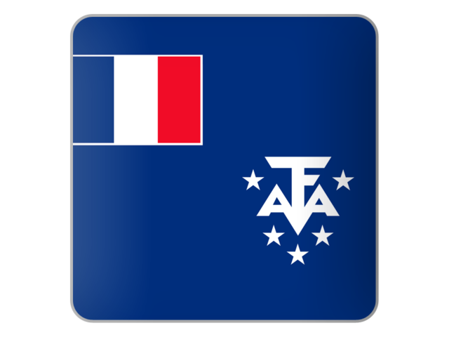 Square icon. Download flag icon of French Southern and Antarctic Lands at PNG format