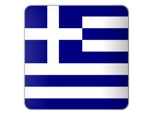 Square icon. Download flag icon of Greece at PNG format
