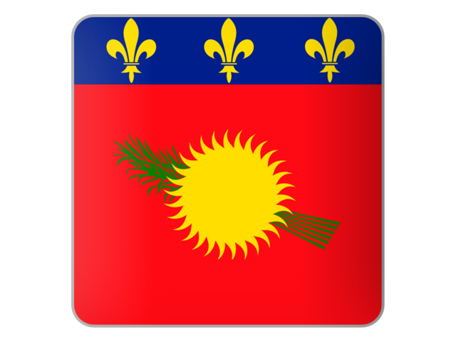 Square icon. Download flag icon of Guadeloupe at PNG format