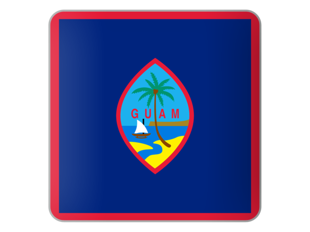 Square icon. Download flag icon of Guam at PNG format