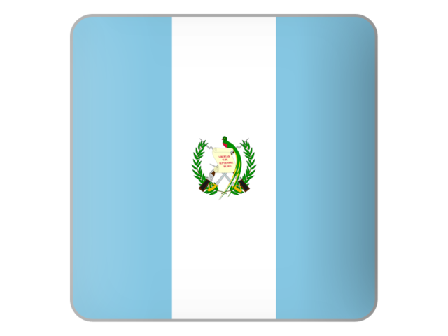 Квадратная иконка. Скачать флаг. Гватемала