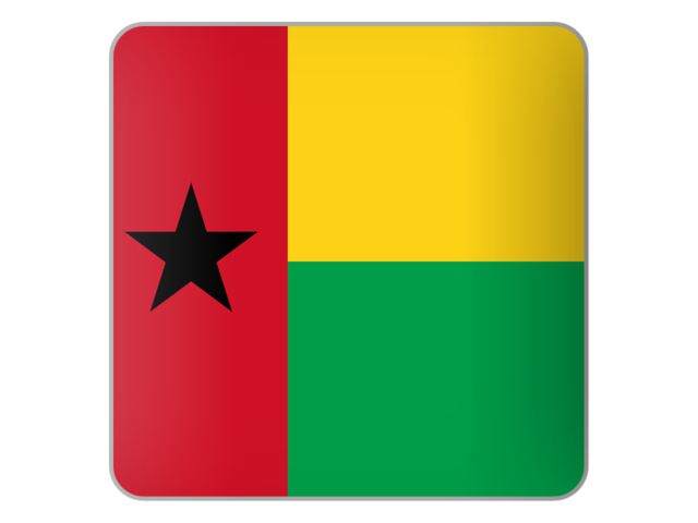 Square icon. Download flag icon of Guinea-Bissau at PNG format