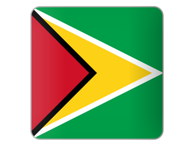 Square icon. Download flag icon of Guyana at PNG format