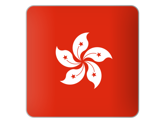 Square icon. Download flag icon of Hong Kong at PNG format