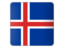 Iceland. Square icon. Download icon.