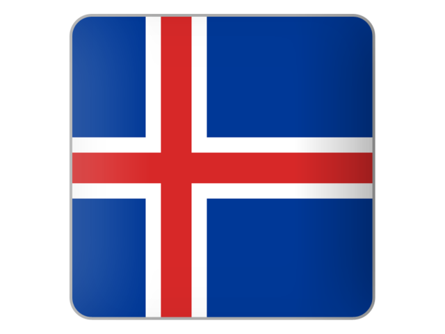 Square icon. Download flag icon of Iceland at PNG format