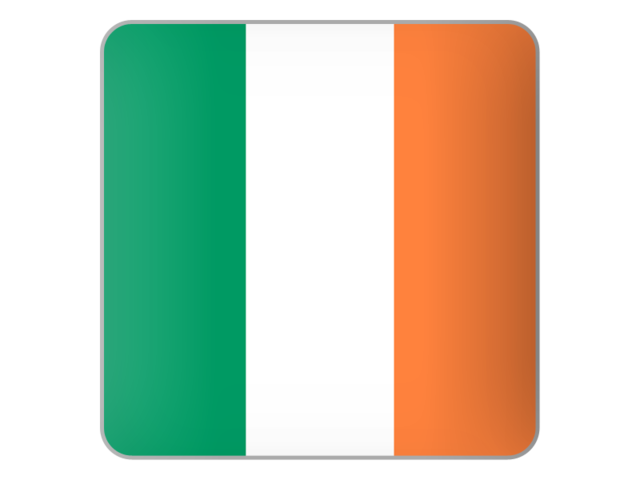 Square icon. Download flag icon of Ireland at PNG format