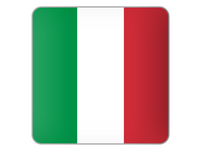 Квадратная иконка. Скачать флаг. Италия