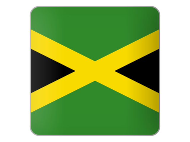 Квадратная иконка. Скачать флаг. Ямайка