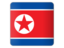 North Korea. Square icon. Download icon.