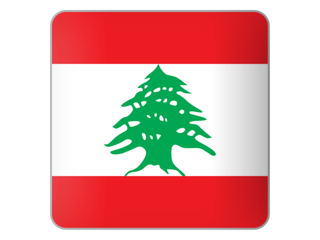 Square icon. Download flag icon of Lebanon at PNG format