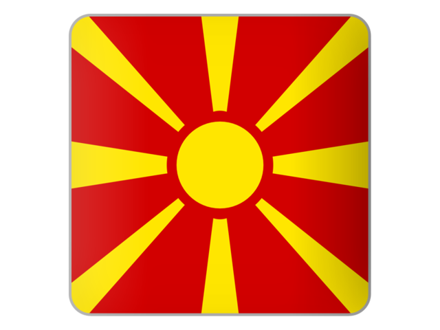 Square icon. Download flag icon of Macedonia at PNG format