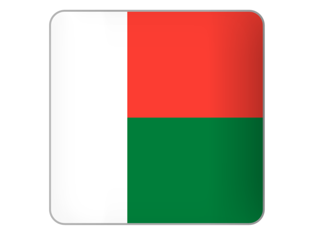 Square icon. Download flag icon of Madagascar at PNG format