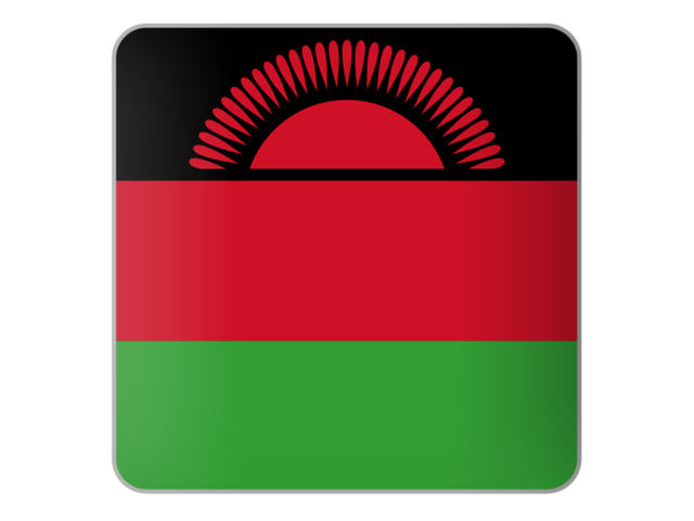 Square icon. Download flag icon of Malawi at PNG format