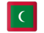 Мальдивы. Квадратная иконка. Скачать иллюстрацию.