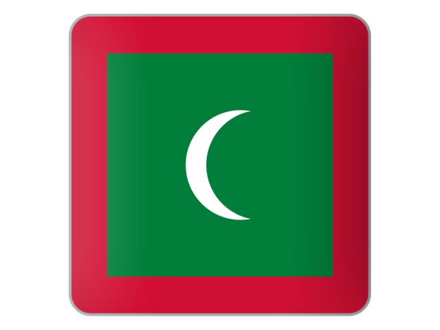 Square icon. Download flag icon of Maldives at PNG format