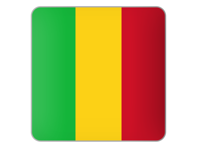Square icon. Download flag icon of Mali at PNG format