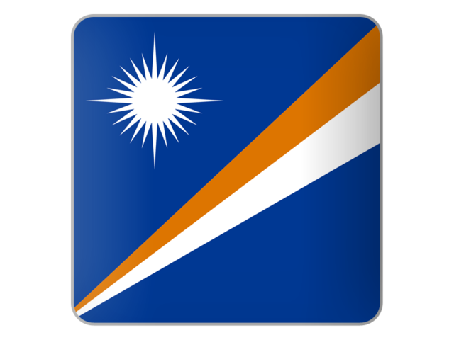 Square icon. Download flag icon of Marshall Islands at PNG format