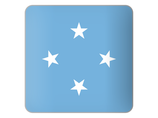 Square icon. Download flag icon of Micronesia at PNG format