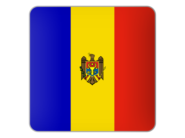 Square icon. Download flag icon of Moldova at PNG format