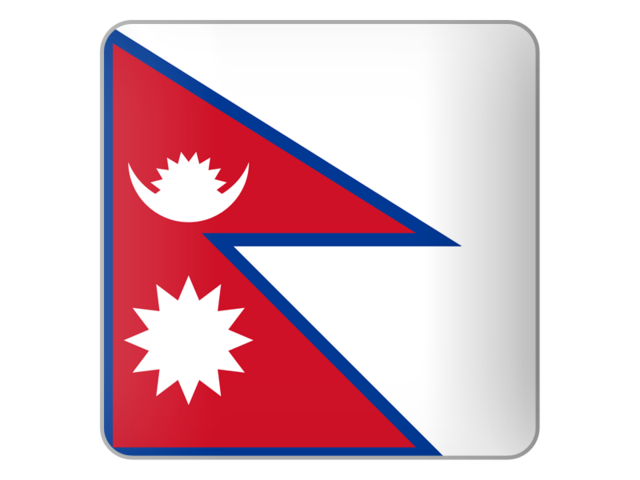 Square icon. Download flag icon of Nepal at PNG format