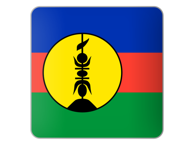 Square icon. Download flag icon of New Caledonia at PNG format