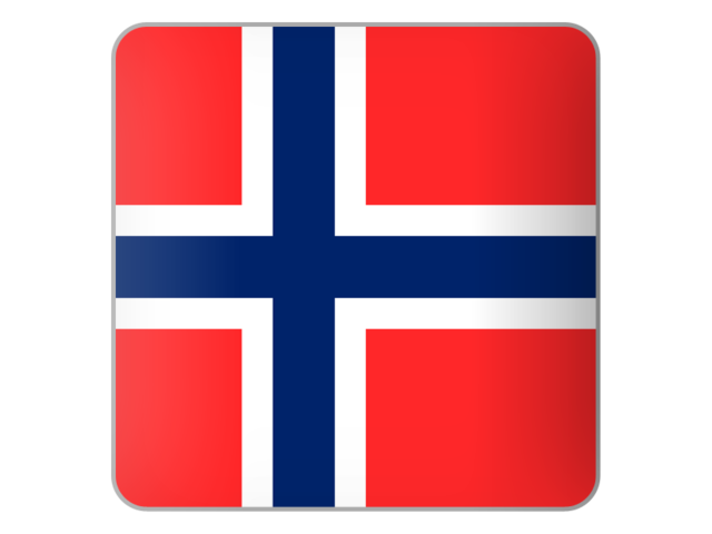 Квадратная иконка. Скачать флаг. Норвегия