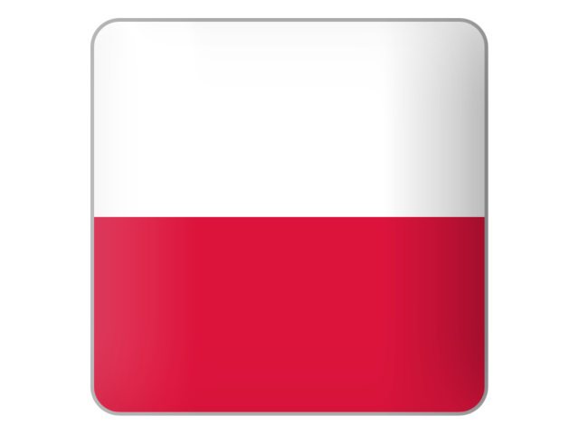 Square icon. Download flag icon of Poland at PNG format