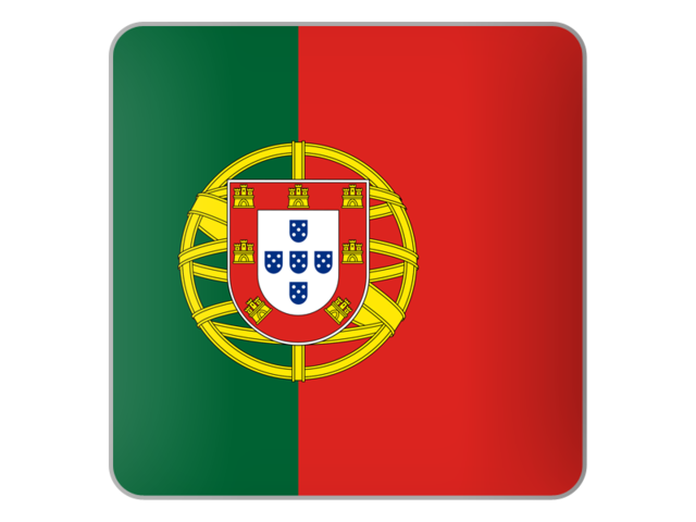 Квадратная иконка. Скачать флаг. Португалия