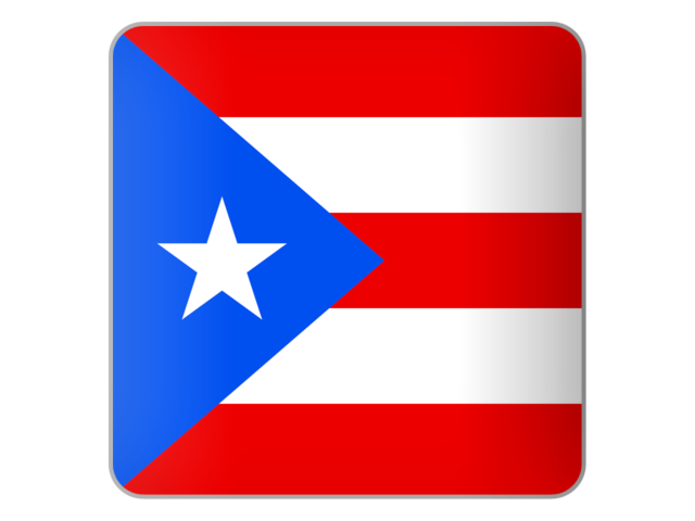 Квадратная иконка. Скачать флаг. Пуэрто-Рико