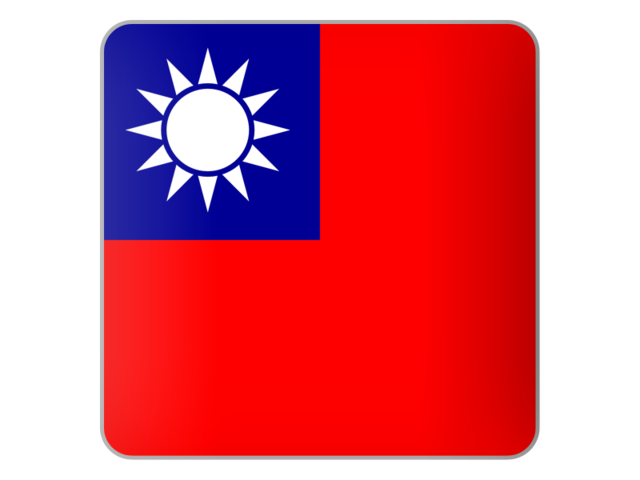 Square icon. Download flag icon of Taiwan at PNG format