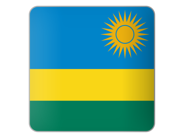Square icon. Download flag icon of Rwanda at PNG format