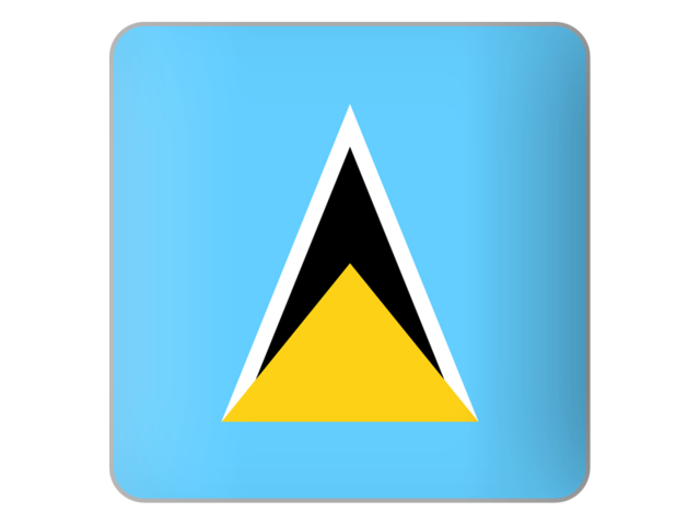 Square icon. Download flag icon of Saint Lucia at PNG format