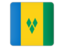 Сент-Винсент и Гренадины. Квадратная иконка. Скачать иллюстрацию.