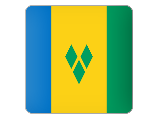 Square icon. Download flag icon of Saint Vincent and the Grenadines at PNG format