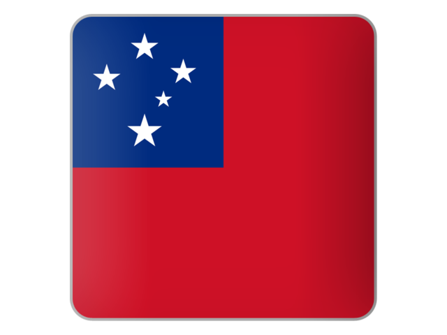 Square icon. Download flag icon of Samoa at PNG format