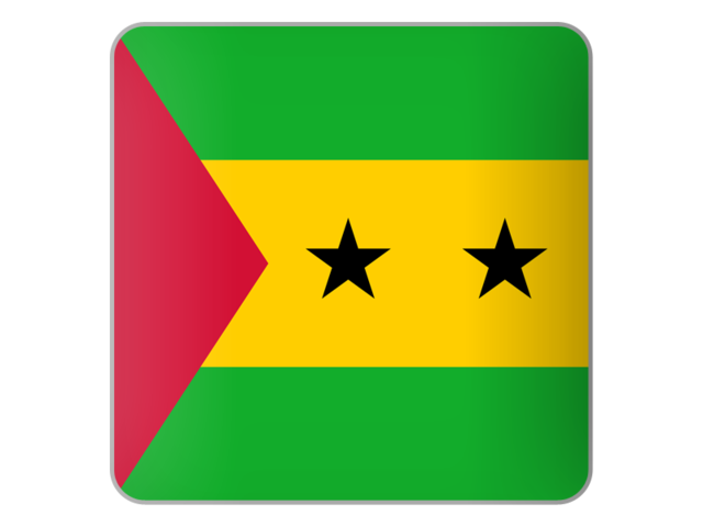 Square icon. Download flag icon of Sao Tome and Principe at PNG format