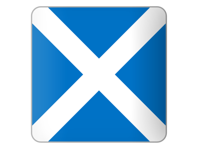 Квадратная иконка. Скачать флаг. Шотландия