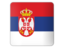 Serbia. Square icon. Download icon.