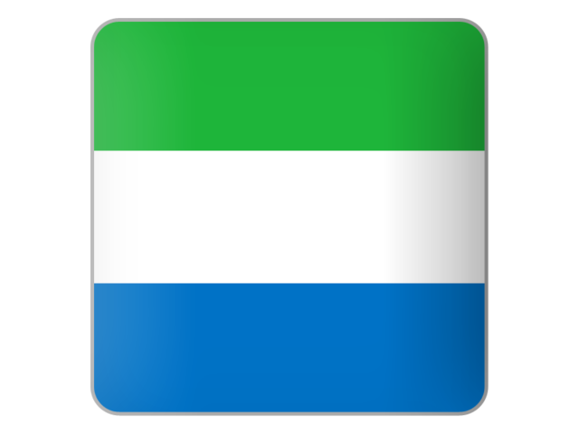 Квадратная иконка. Скачать флаг. Сьерра-Леоне