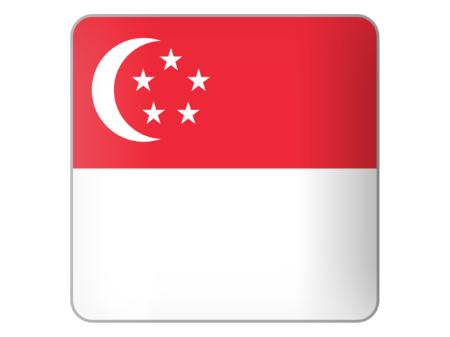Квадратная иконка. Скачать флаг. Сингапур