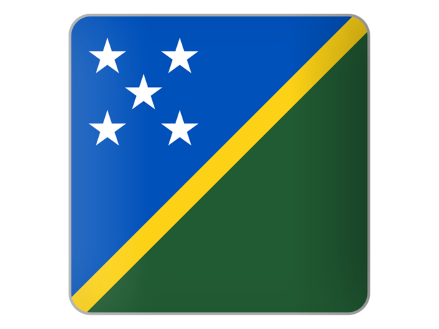 Квадратная иконка. Скачать флаг. Соломоновы Острова