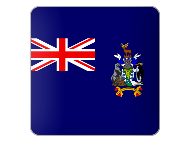 Квадратная иконка. Скачать флаг. Южная Георгия и Южные Сандвичевы острова