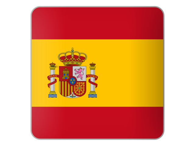 Квадратная иконка. Скачать флаг. Испания