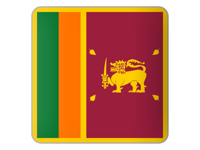 Квадратная иконка. Скачать флаг. Шри-Ланка